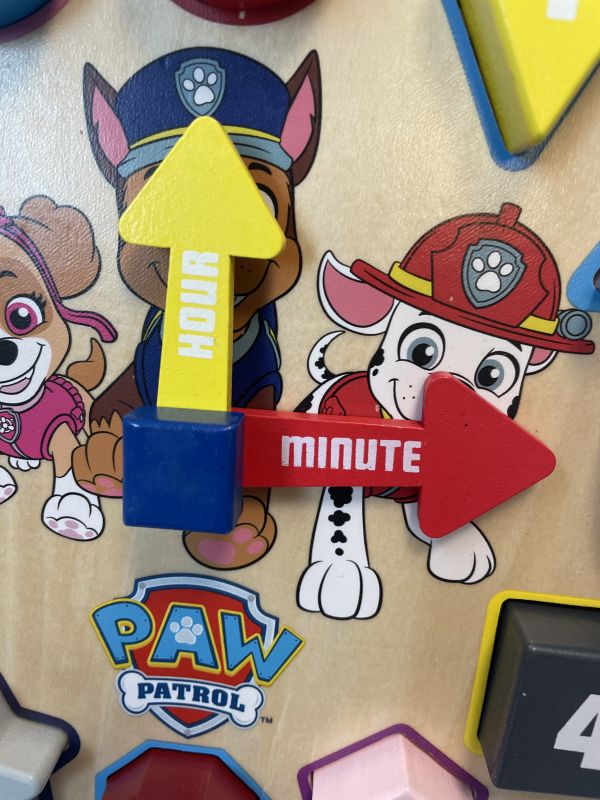 Paw patrol puzzle clock