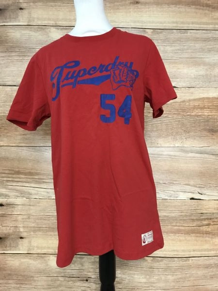 Superdry Red Vintage Script Style Collage T-Shirt