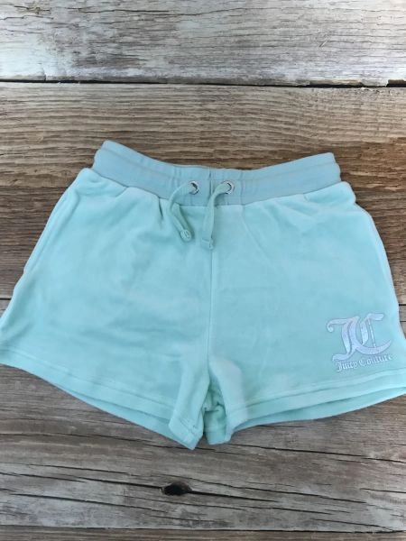 Juicy Couture Mist Green Velour Shorts