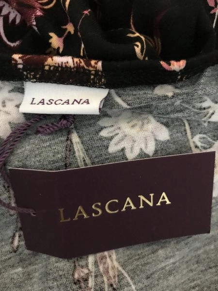 Lascana Black and Floral Design Spaghetti Strap Dress