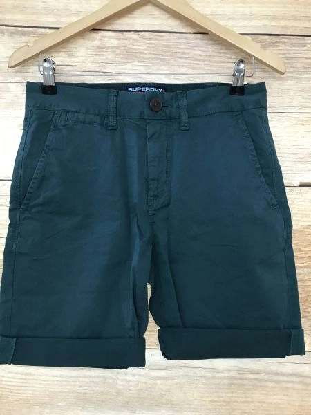 Superdry Teal Turn Up Shorts