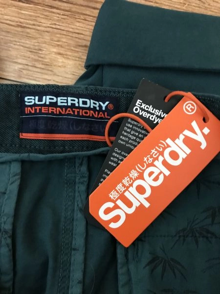 Superdry Teal Turn Up Shorts