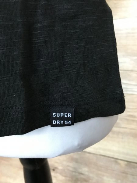 Superdry Black Razor Back Vest with Crochet Detailing