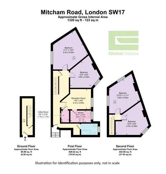 4 bedrooms flat, 239 Mitcham Road Tooting London