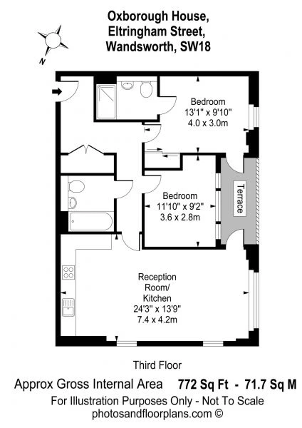 2 bedrooms apartment, 33 17 Eltringham Street Wandsworth