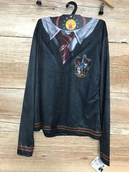 Kids Harry Potter Gryffindor Jumper and Shirt Top with Glasses and Wand