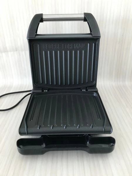George Foreman Small Grey Steel Grill