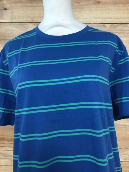 Joules Blue and Green Stripe Boathouse T-Shirt