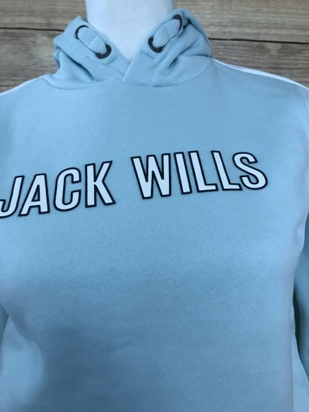 Jack Wills Teal Outline Logo Hoodie
