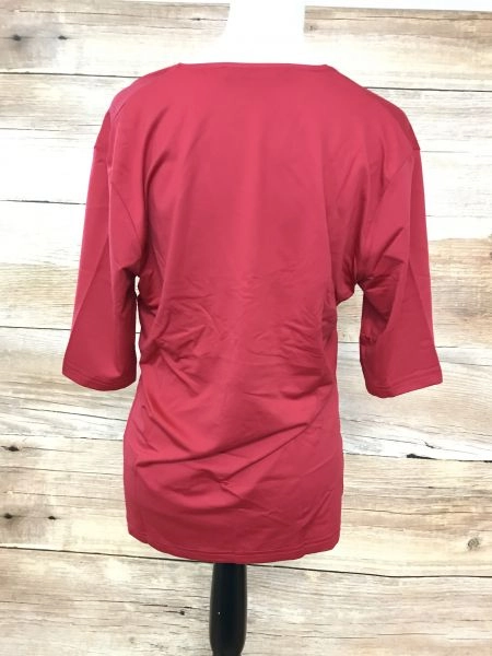 Ashley Brooke Red Short Sleeve V Neck T-Shirt