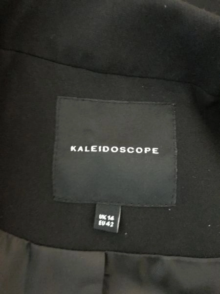 Kaleidoscope Black Double Breasted Jacket with Gold Military Buttons