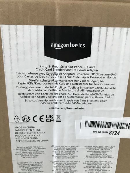 Amazon Basics 8 Sheet Strip-Cut Paper,