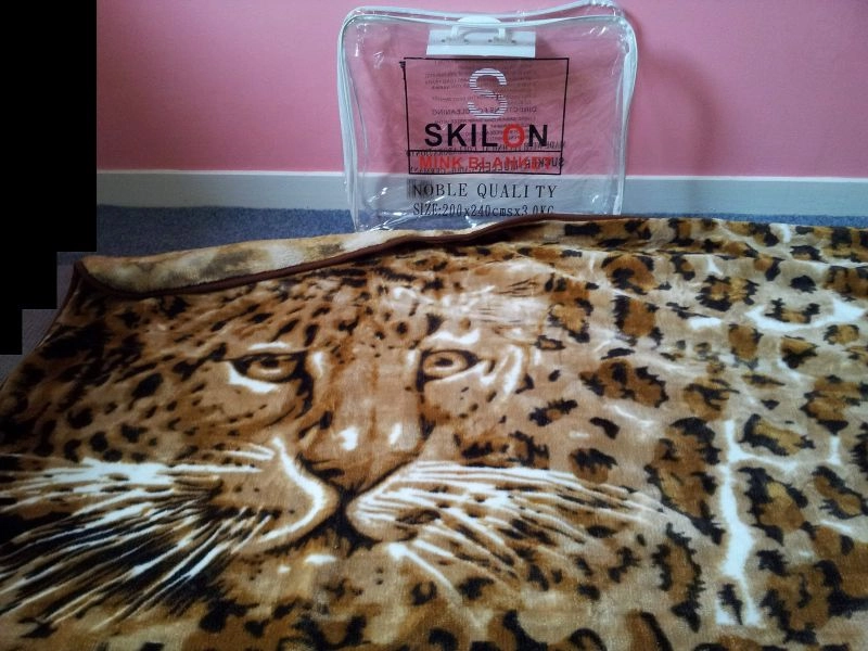 'SKILON' High Quality Mink Leopard Blanket/Throw