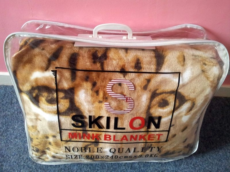 'SKILON' High Quality Mink Leopard Blanket/Throw