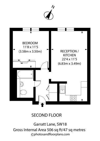 1 bedroom flat, 330 70 Garratt Lane London