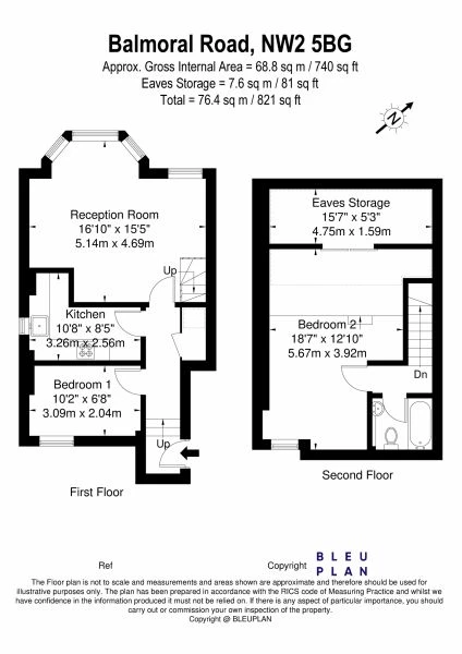 2 bedrooms flat, 38 Flat-B Balmoral Road Willesden Green London