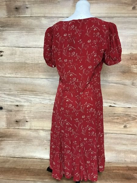 Polo Ralph Lauren Red Floral Print Summer Dress