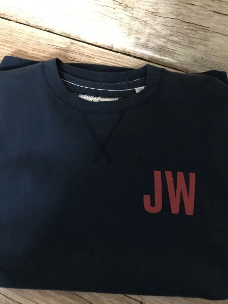 Jack Wills Navy Initial Logo Sweater