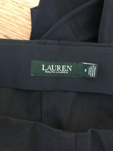 Lauren by Ralph Lauren Navy Straight Leg Trousers