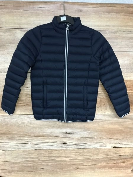 Pyrenex Navy Down Feather Quilted Jacket