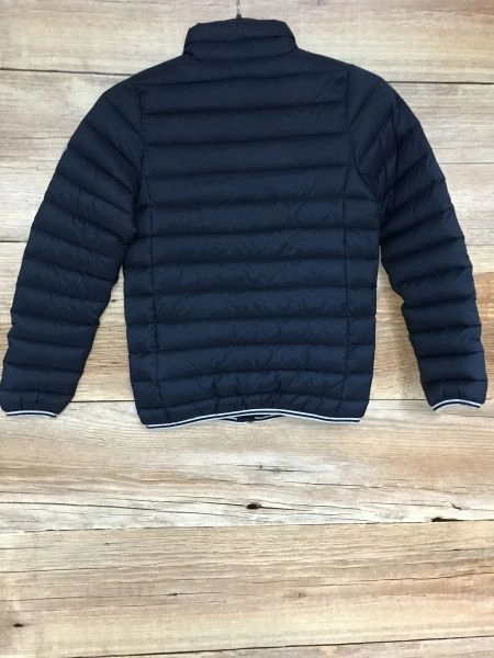 Pyrenex Navy Down Feather Quilted Jacket
