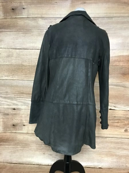 Le Cuir Perdu Grey Pure Leather Jacket