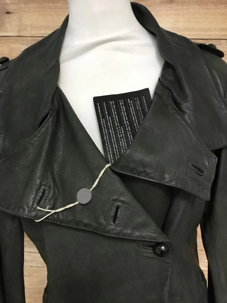 Le Cuir Perdu Grey Pure Leather Jacket