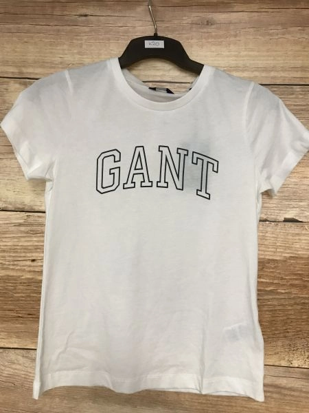 Gant White Short Sleeve T-Shirt