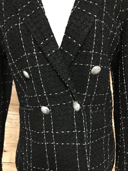 Miss Selfridge Black Buttoned Jacket