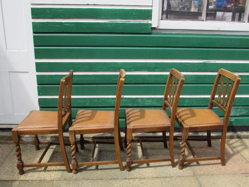 Chairs - Set of Four Antique - Dining Chairs Circa 1920