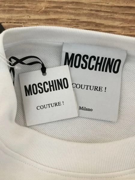 Moschino White Good Energy Sweatshirt