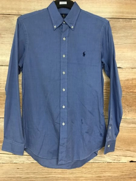 Ralph Lauren Blue Cotton Oxford Style Shirt