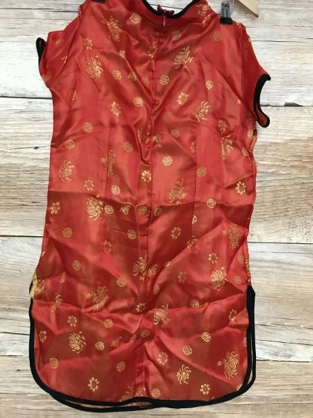 Red Girls Chinese Style Dress and Belt