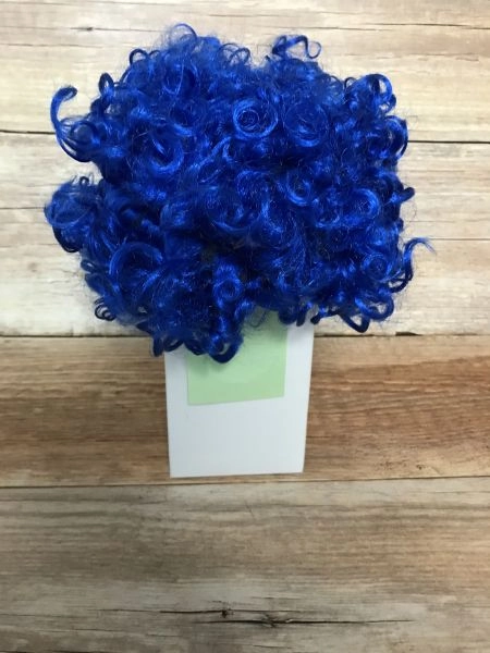 Shatchi Blue Curly Wig