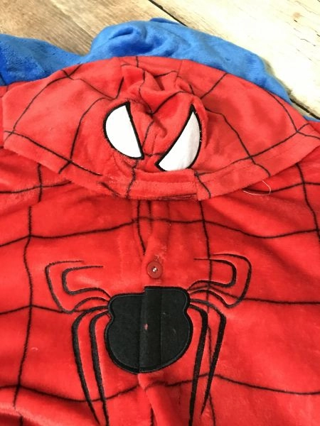 Adult Spiderman Fleece Hooded Onesie