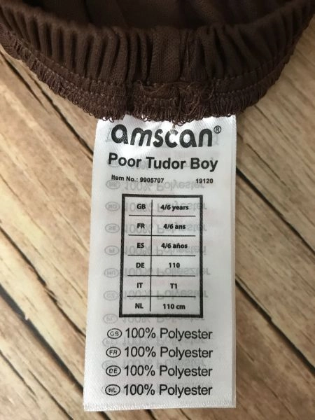 Amscan Poor Tudor Boy Costume