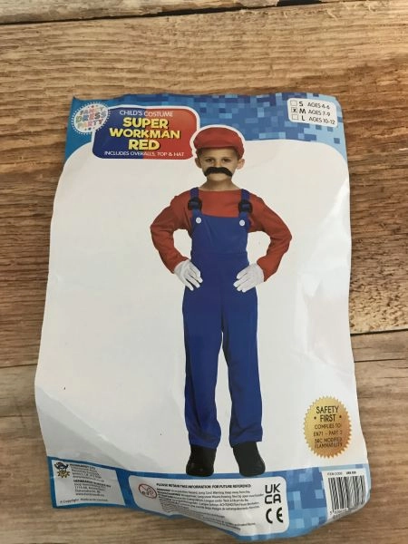 Unofficial Mario Costume - Super Workman Red