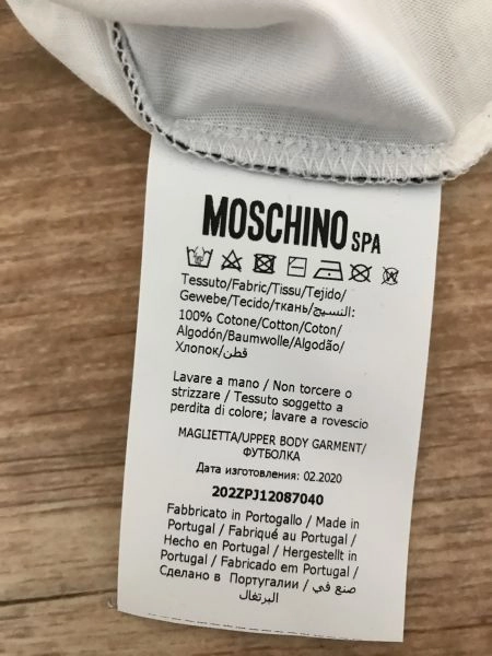Moschino White Good Energy Long Sleeve Tee