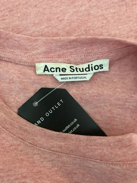 Acne Studios Coral Pink Short Sleeve T-Shirt
