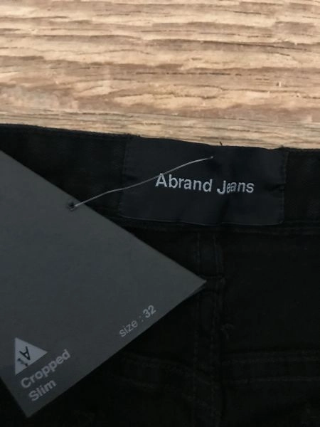 Abrand Jeans Black Cropped Slim Jeans