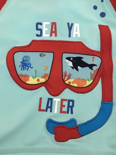 Crafted for Baby Sea Ya Later Swim Top and Hat Set