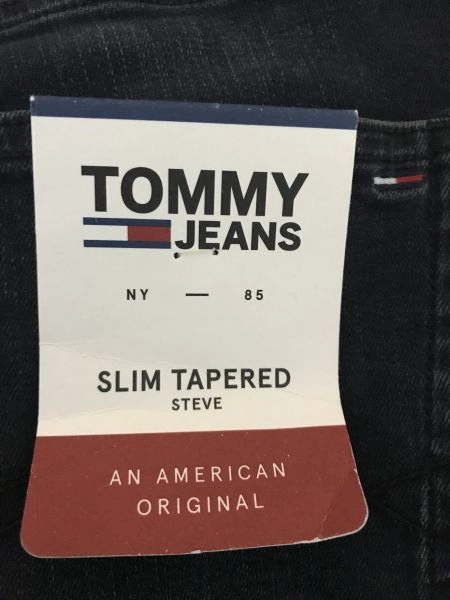 Tommy Hilfiger Black Slim Tapered Steve Jeans