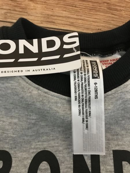 Bonds Grey and Black Sweatshirt