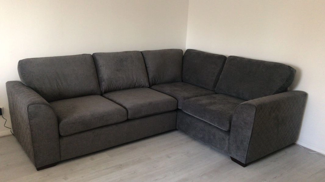 DFS pacha Left hand corner sofa with double armrest [granite colour]