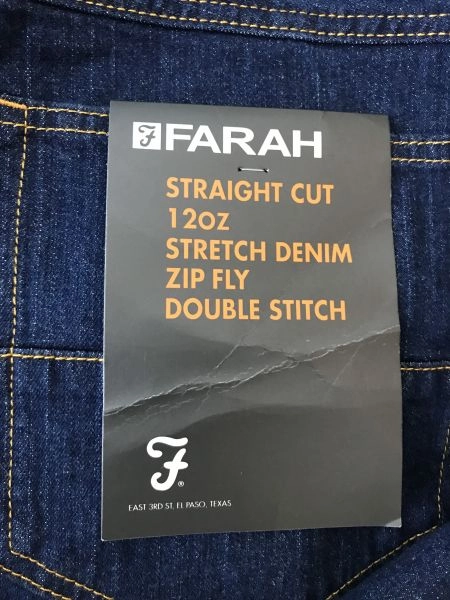 Farah Jeans Mid Blue Straight Cut Jeans