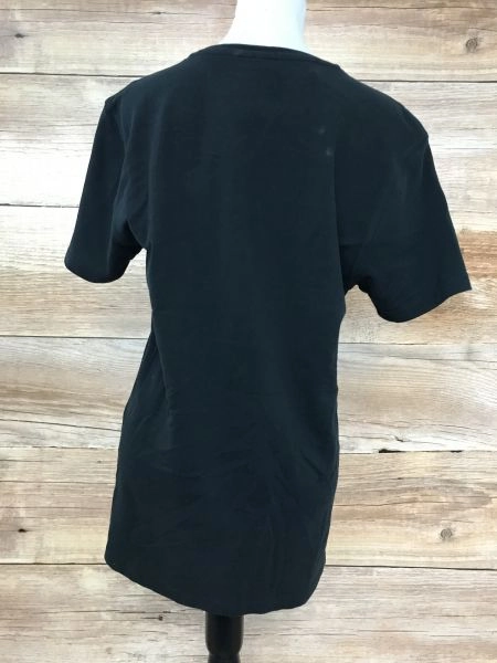 Soviet Black T-Shirt with Green and Grey Panel Stripes