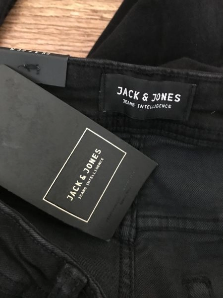 Jack and Jones Black Skinny Fit Liam Jeans