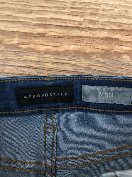 Aeropostale Blue Ripped Jean Shorts