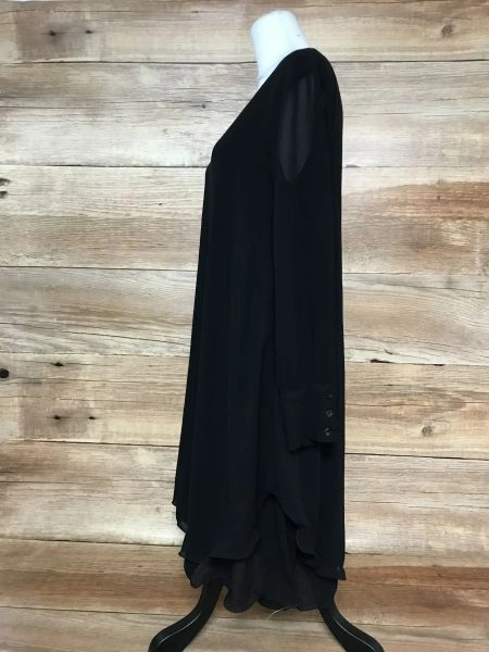 James Lakeland Black Long Sleeve Dress