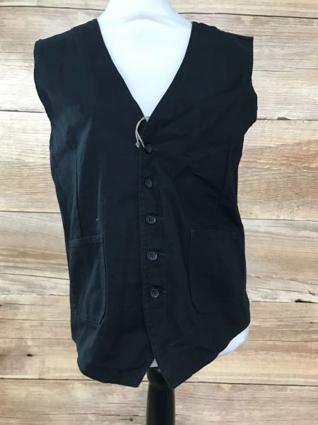 Vetra 1927 Black Button Up Waistcoat